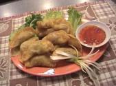 Golden Peach Dumplings